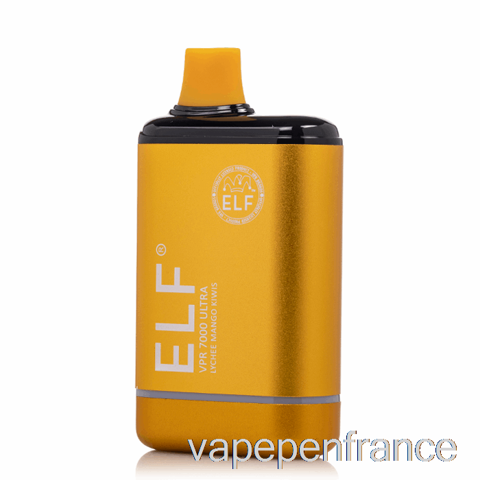 Stylo Vape Elf Vpr 7000 Ultra Jetable Litchi Mangue Kiwis